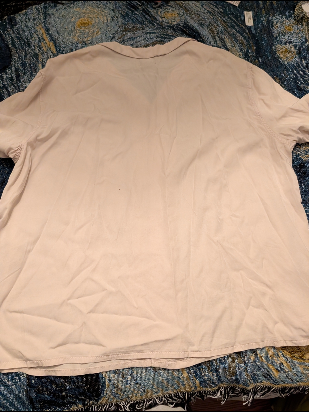 H&M Light Beige Button Up Tee - Picture 4 of 5
